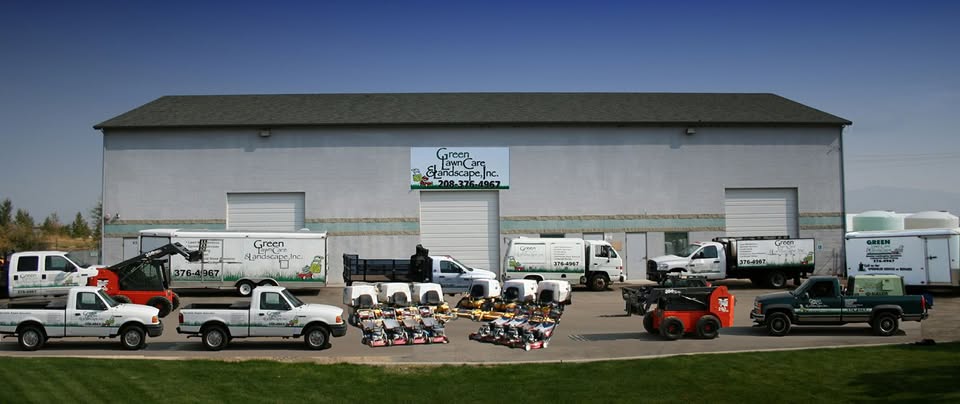 Green Lawn Care and Aim High fleet